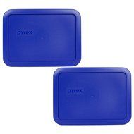 Pyrex 7210-PC Rectangle 3 Cup Storage Lid for Glass Dish (4, Cobalt Blue) N4