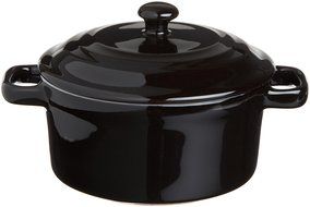 Tognana Mininova 5-Inch Minicasserole with Lid Lory, Black,1-Piece