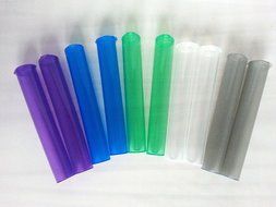 10 PACK KING SIZE MULTI COLOR SNAP TOP DOOB J TUBE, MEDICINE STORAGE CONTAINERS