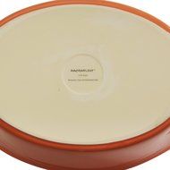 Rachael Ray Stoneware 2-Piece Bubble &amp; Brown Round Baker Set, Orange N2