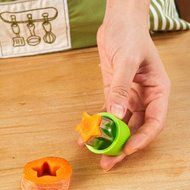 UpGoo Vegetable Cutters Shapes Set (8 Piece) - Cookie Cutters Mold Fruit Pie Crust Biscuit Presses Cutters Stamps... N5