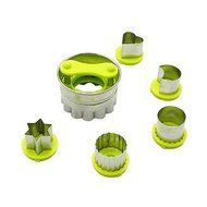 UpGoo Vegetable Cutters Shapes Set (8 Piece) - Cookie Cutters Mold Fruit Pie Crust Biscuit Presses Cutters Stamps... N10