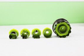 UpGoo Vegetable Cutters Shapes Set (8 Piece) - Cookie Cutters Mold Fruit Pie Crust Biscuit Presses Cutters Stamps... N11