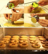 UpGoo Vegetable Cutters Shapes Set (8 Piece) - Cookie Cutters Mold Fruit Pie Crust Biscuit Presses Cutters Stamps... N13