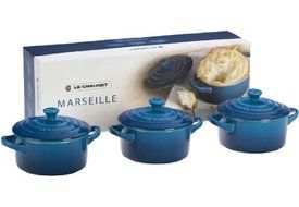 Le Creuset Stoneware Petite Round Casserole Gift Set, Marseille
