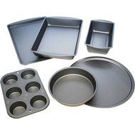 BakerEze 6-Piece Non-stick Bakeware Set, Provides Uniform Heating So Food Bakes Evenly