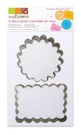 ScrapCooking 2-Cookie Cutters, Stainless Steel