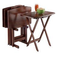 Winsome Wood TV Table Set, Walnut N3