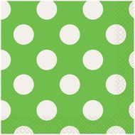 Polka Dot Cupcake Kit for 24, Lime Green N15