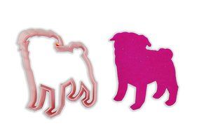 Pug Dog Breed Cookie Cutter - STANDARD - 3 Inches