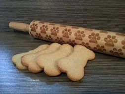 Rolling Pin: Paw Print N2