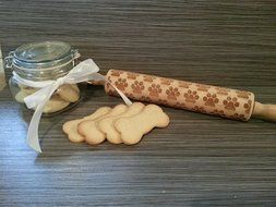 Rolling Pin: Paw Print N3