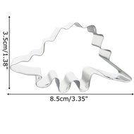 Baking Cookie Cutter Set, Dinosaur Mold, Set of 4pcs, Stainless Steel, by Delight eShop N7