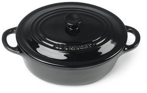Le Creuset Stoneware 12-Ounce Mini Oval Cocotte, Cassis N2