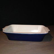 Euro Ceramica Inc. CLA-35160B Claudia Rectangular Baker, Large, Blue