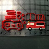 Fire Truck Cookie Cutter Set (4 Inches) N2