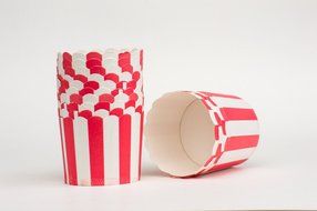 Red Striped, Vintage Candy, Nut, Muffin, Ice Cream Baking Cups - 20 Ct. - Twilight Parties