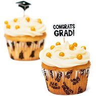 Fun Express Congrats Graduation Cupcake Liners and Picks - 100 Pack