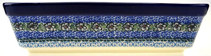 Ceramika Artystyczna Polish Hand Painted Medium Baking Dish 11.25" x 9" x 2.5" N2