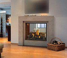 Napoleon HD81NTSB High Definition 81 See Thru Direct Vent Gas Fireplace Up to 60 000 BTUs with Modulating Thermostatic... N3