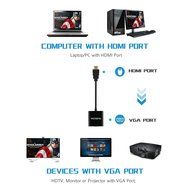 VicTsing 1080P HDMI Male to VGA Female Video Converter Adapter Cable For PC Laptop HDTV Projectors and other HDMI... N3