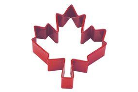 CybrTrayd Maple Leaf Canadian National Cookie Cutter, Red