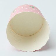 50Pcs Baking Cups Pattern Pink Polka Dot Owl for Cupcake and Muffin N4