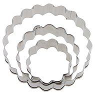AGPtek 3PCS Stainless Steel Cookie Cutters Cake Mold Pastry Cutter - Carnation Shapes