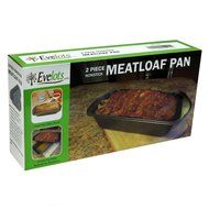 Evelots 2 Piece Non Stick Meatloaf Pan Drains Fat As It Cooks - Cooking &amp; Baking N4