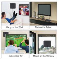 1PLUS TV Antenna 50 Miles Range Amplified Digtial TV Antenna with Detachable Amplifier, HDTV Indoor Antenna for... N6