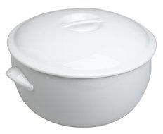 Pillivuyt 2.75 Quart Round Covered Casserole, White