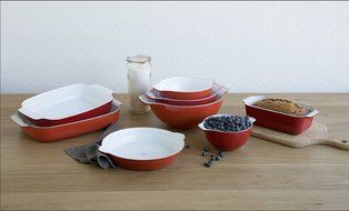 Creo SmartGlass Baking Dish, 2-Quart, Shanghai Red N3