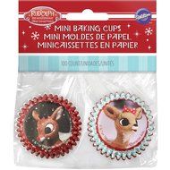 Wilton Rudolph the Red-Nosed Reindeer Mini Cupcake Liners 100-Count