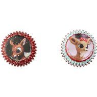 Wilton Rudolph the Red-Nosed Reindeer Mini Cupcake Liners 100-Count N2