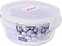 Lock &amp; Lock Boroseal Glass Round Container, 21.98 Oz (Cooking in Oven 400 Degree)