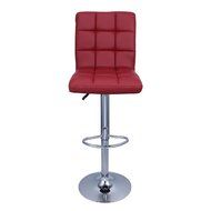 2x Merlot Red Bar Stools Modern Swivel Dinning Counter Chair Barstools Set N2