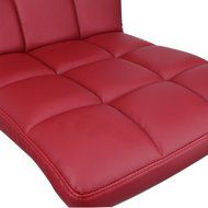 2x Merlot Red Bar Stools Modern Swivel Dinning Counter Chair Barstools Set N3