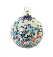 Polish Pottery Garden of Eden Large Christmas Ball