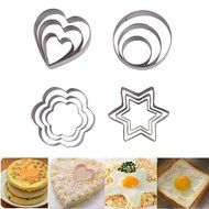 Asunflower 3Pcs Stainless Cookie Biscuit Fruit Cutter Gingerbread Boy Man Shape Mold DIY Baking Tools N6