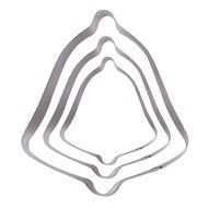 Asunflower 3Pcs Stainless Cookie Biscuit Fruit Cutter Gingerbread Boy Man Shape Mold DIY Baking Tools N12