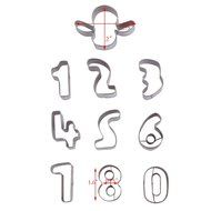 Asunflower 3Pcs Stainless Cookie Biscuit Fruit Cutter Gingerbread Boy Man Shape Mold DIY Baking Tools N17