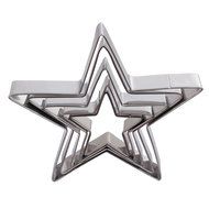 Asunflower 3Pcs Stainless Cookie Biscuit Fruit Cutter Gingerbread Boy Man Shape Mold DIY Baking Tools N24