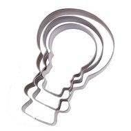 Asunflower 3Pcs Stainless Cookie Biscuit Fruit Cutter Gingerbread Boy Man Shape Mold DIY Baking Tools N41
