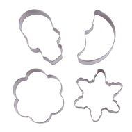 Asunflower 3Pcs Stainless Cookie Biscuit Fruit Cutter Gingerbread Boy Man Shape Mold DIY Baking Tools N59