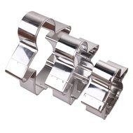 Asunflower 3Pcs Stainless Cookie Biscuit Fruit Cutter Gingerbread Boy Man Shape Mold DIY Baking Tools N66