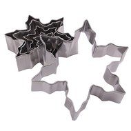 Asunflower 3Pcs Stainless Cookie Biscuit Fruit Cutter Gingerbread Boy Man Shape Mold DIY Baking Tools N73