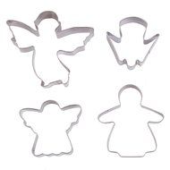 Asunflower 3Pcs Stainless Cookie Biscuit Fruit Cutter Gingerbread Boy Man Shape Mold DIY Baking Tools N76