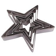Asunflower 3Pcs Stainless Cookie Biscuit Fruit Cutter Gingerbread Boy Man Shape Mold DIY Baking Tools N110