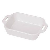Staub Rectangular Dish, White, 5.5 x 4 - White
