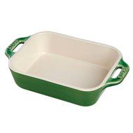 Staub Rectangular Dish, White, 5.5 x 4 - White N4